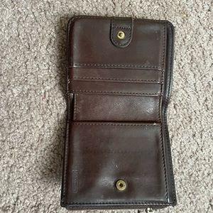 SOLD Vintage Leather authentic Coach Bifold snap wallet